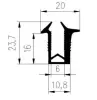23 × 19/17 × 6 mm EPDM80