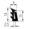 19x9/2,5 mm, Material: EPDM 70