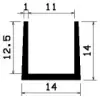 1404/EPDM65 U-Profil
