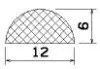 25317/EPDM65 D-Profil
