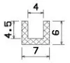 25012/EPDM65 U-Profil