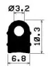 2284/EPDM70 D-Profil