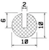 25002/EPDM65 U-Profil