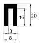 20 x 8/3 mm TPE 65