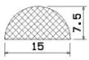 25168/EPDM65 D-Profil