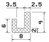 25340/EPDM65 U-Profil