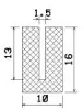 25271/EPDM65 U-Profil
