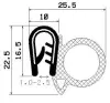 0180/mikroporöses EPDM/EPDM mit Metallverstärkung