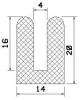 25230/EPDM65 U-Profil