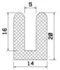 25262/EPDM65 U-Profil