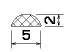 50380/EPDM65 D-Profil