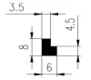 8 × 6 × 4,5 mm EPDM 70