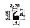 1695/EPDM65 Zargenprofil