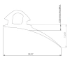 Profil 32,07 × 12,63, PVC 65, schwarz