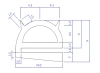10,2 × 9 mm, PVC 46, schwarz, Profil V4