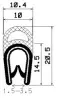 0048/mikroporöses EPDM/EPDM mit Metallverstärkung
