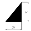 35 x 30 mm Dreieck, Silikon 60