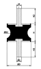 51/47 x 33 mm Silentblock, Typ AT 