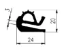 24 x 20/3 mm EPDM 70