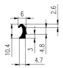 10,4/4,8 × 4,7 mm EPDM 70