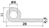 25362/mikroporöses P-Profil
