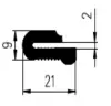 21x9/2 mm EPDM 70
