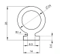 28x24/14 mm, PVC 65, schwarz, (1573 – ANGEPASST)