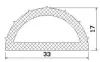 25557/EPDM65 D-Profil