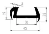 45/31 x 23 mm EPDM 70 – Fugenabdeck-