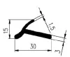 30 x 15/3 mm EPDM 70 – Fugenabdeck- 