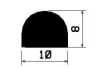 1613/EPDM70 D-Profil