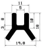 1890 – 10 × 16 mm EPDM70 U-Profil